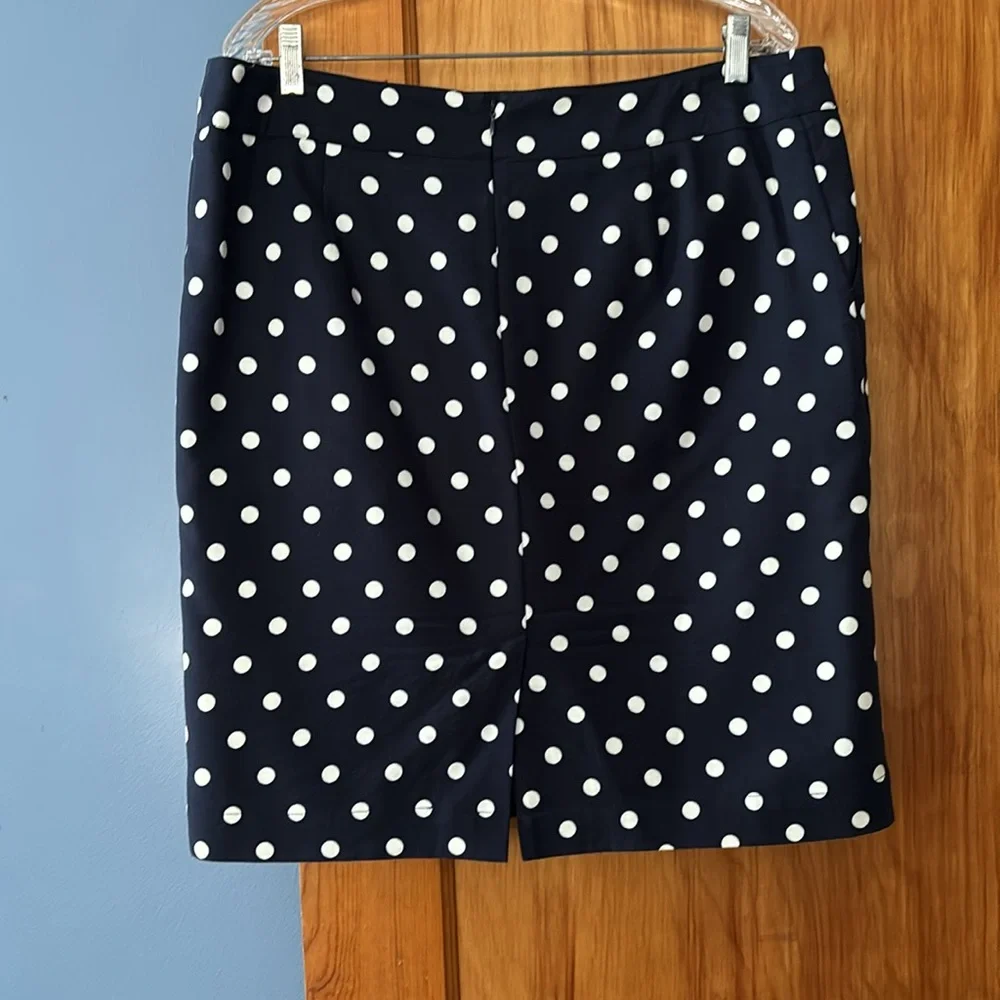 Merona navy and white polka dot skirt - Picture 2 of 6